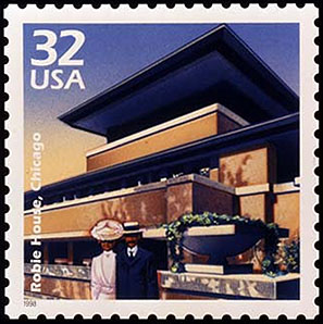 Item No Frank Lloyd Wright 3182o 32c Robie House Single Unused US Postage Stamp 1998 Celebrate the Century 1900s Series